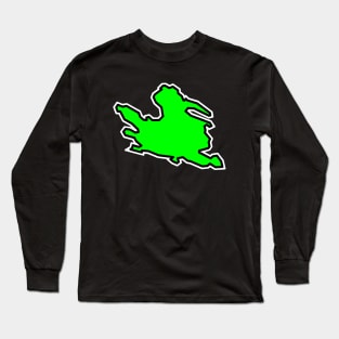 Mayne Island Simple Silhouette - Lime Green Flavour - Mayne Island Long Sleeve T-Shirt